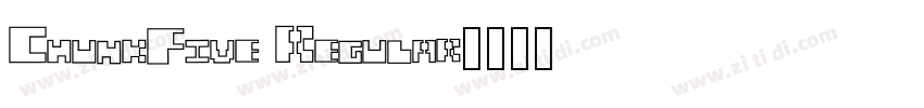 ChunkFive Regular字体转换